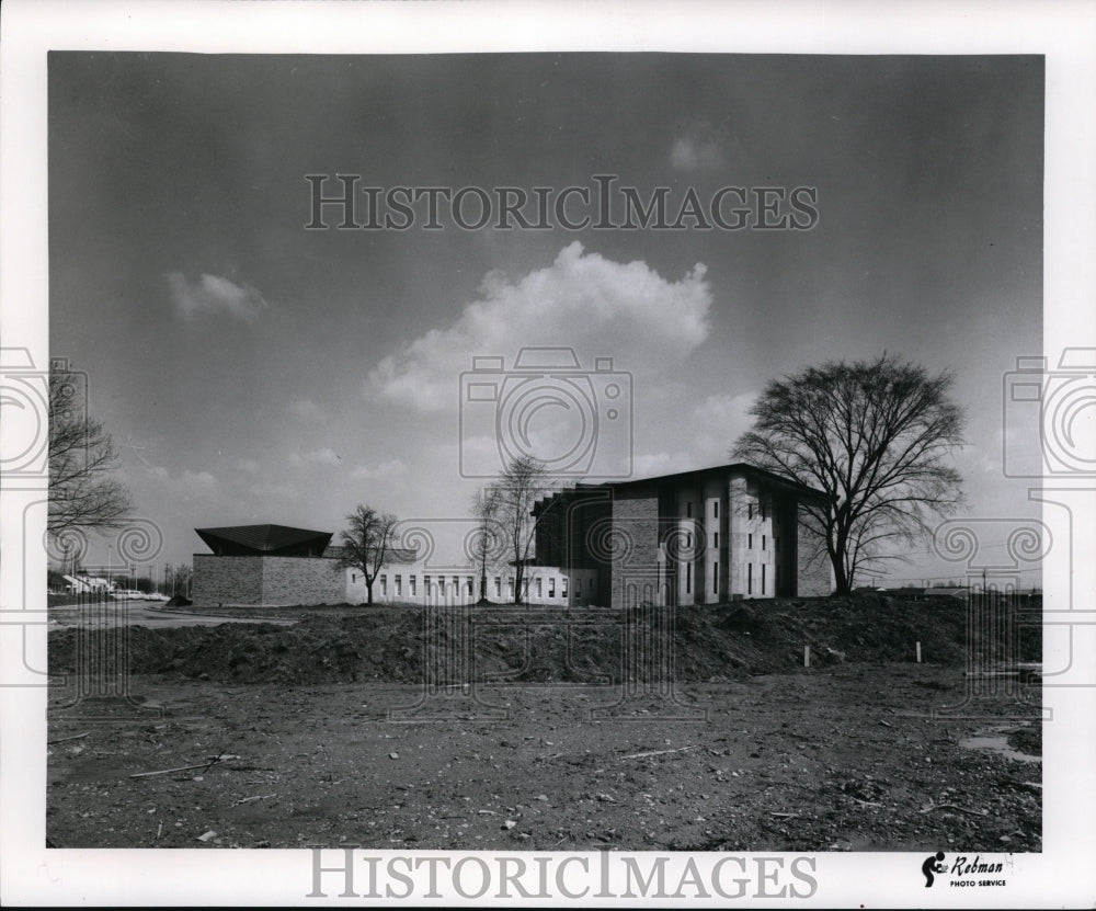 1957 Press Photo Fairmount Temple in Beachwood, Ohio - Historic Images