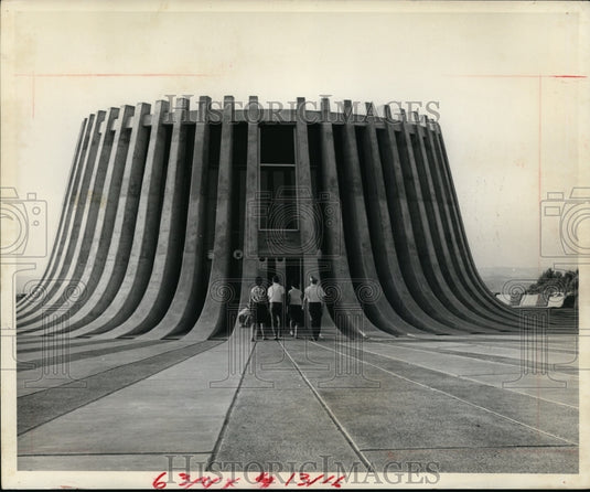 1966 Press Photo President John F. Kennedy's Memorial, Rocky Hilltop, Jerusalem - Historic Images