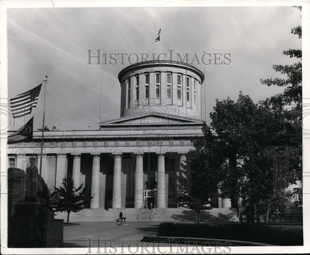 1961 Press Photo State Capitol in Columbus Ohio - Historic Images