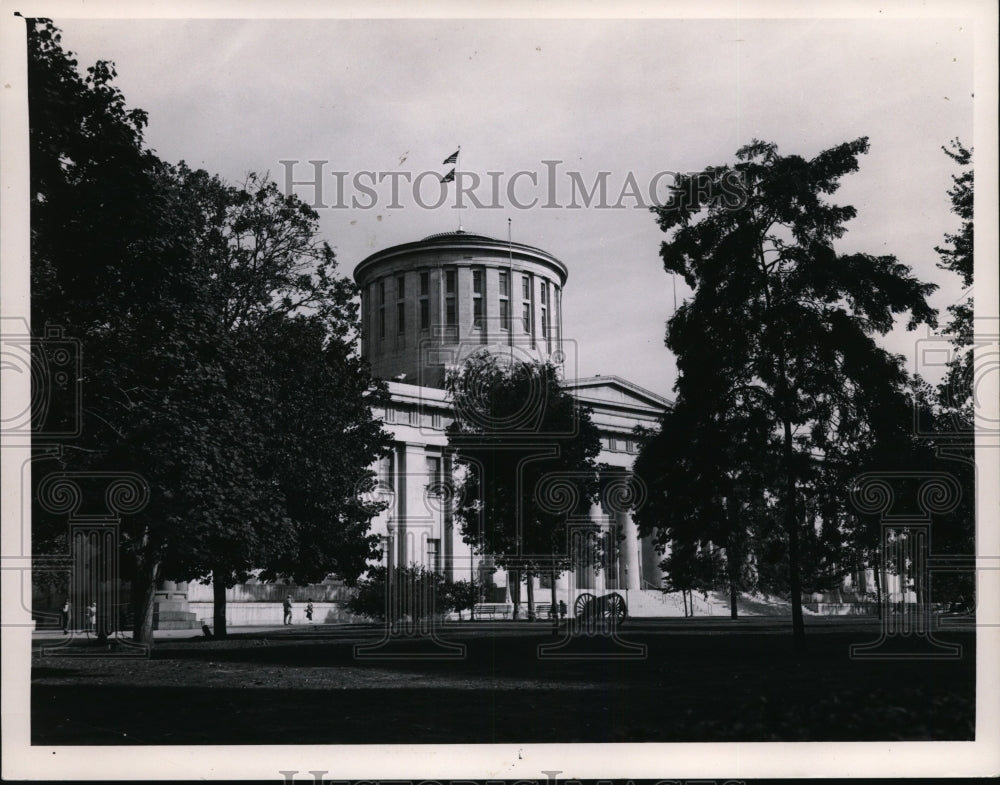 1961 Press Photo State Capitol in Columbus Ohio - Historic Images