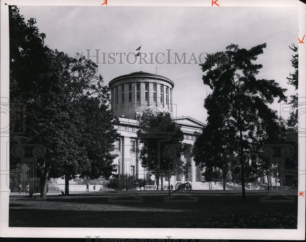 1961 Press Photo State Capitol in Columbus Ohio - Historic Images