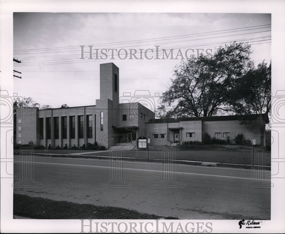 1957 Press Photo Bethel Baptist Church, Cleveland Heights Ohio - Historic Images