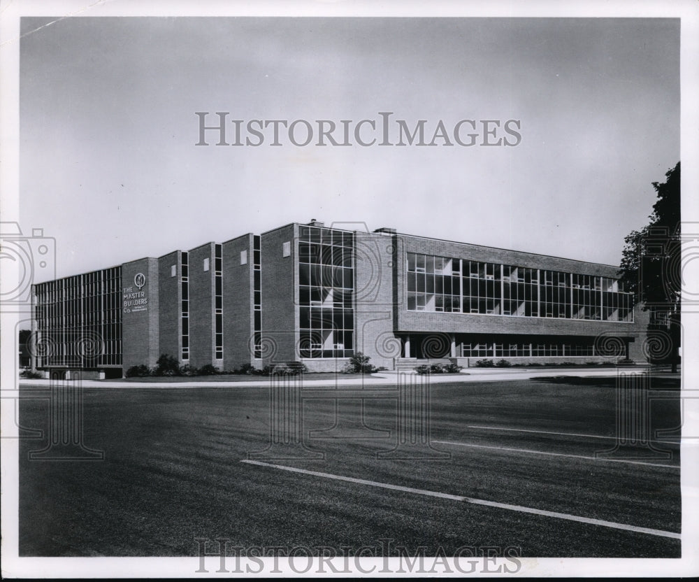 1960 Press Photo Master Builders Company building, Cleveland Heights Ohio - Historic Images