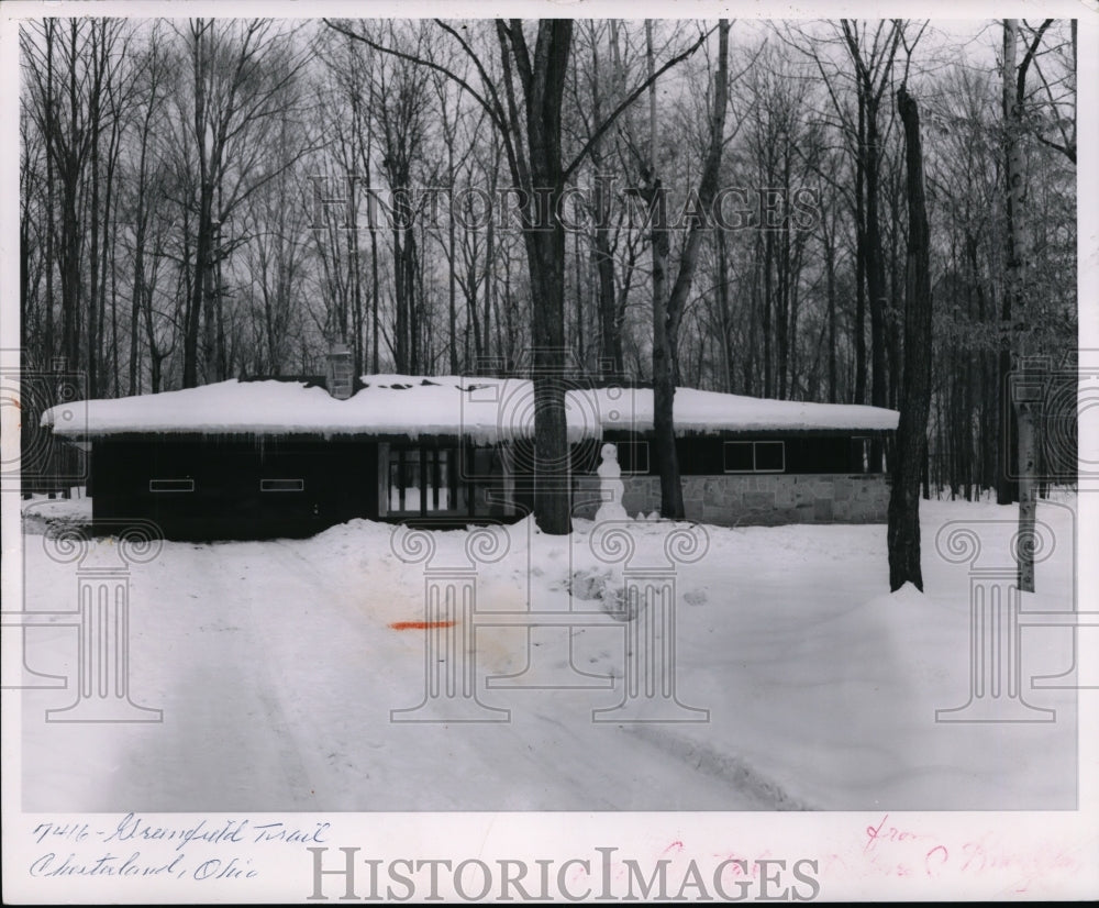 1963 Press Photo osmond Place at Chesterland Ohio was bought by Jon Panen - Historic Images