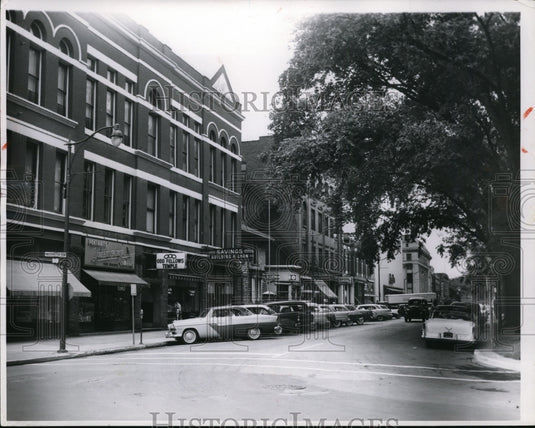 1956 Press Photo Sandusky's Washington Row, Sandusky, Ohio - Historic Images