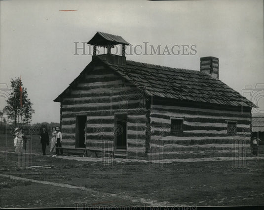 1935 Press Photo Schoenbrunn State Park, New Philadelphia Ohio - Historic Images