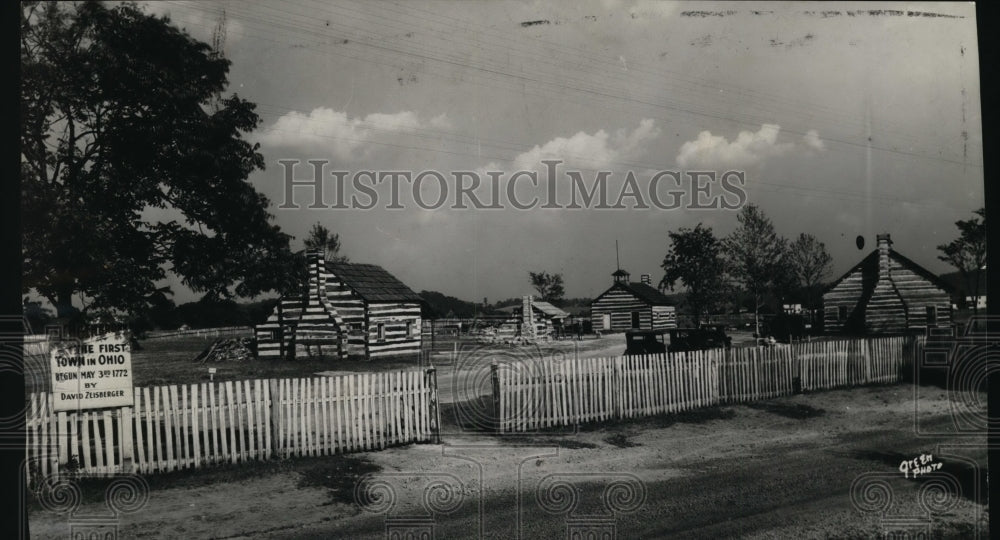 1931 Press Photo Street scene of the Schoenbrunn Ohio - Historic Images