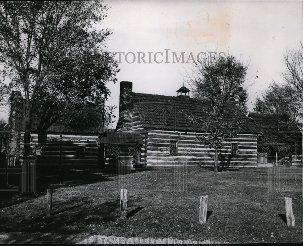 1961 Press Photo Schoenbrunn Village, Ohio - Historic Images