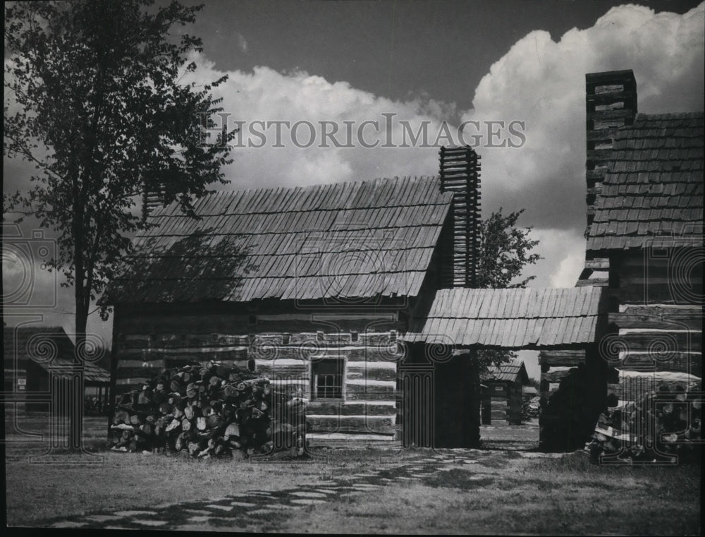 1934 Press Photo Scene of the Schoenbrunn Ohio - Historic Images