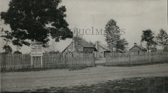 1961 Press Photo North side of the street, Schoenbrunn Ohio - Historic Images