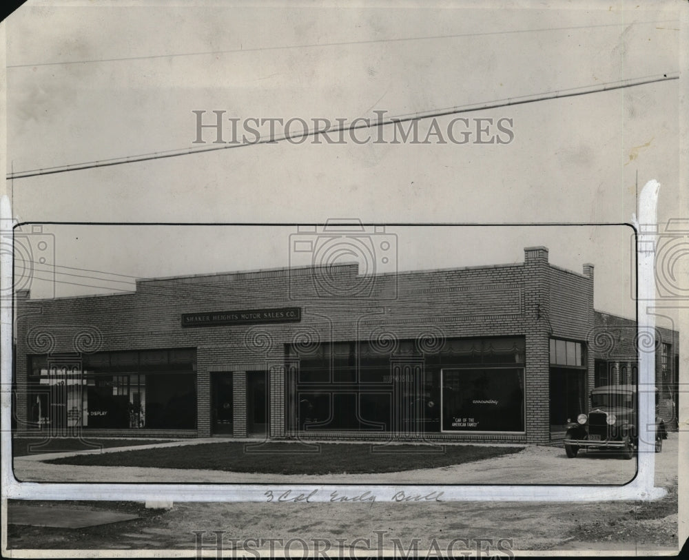 1930 Press Photo Motor Sales Company, Shaker Heights Ohio - Historic Images