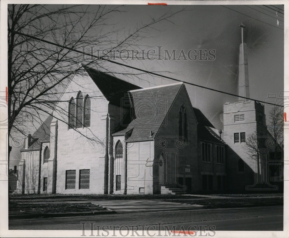 1953 Press Photo Evangelical Community Church, 6050 Ridge Road Parma, Ohio - Historic Images