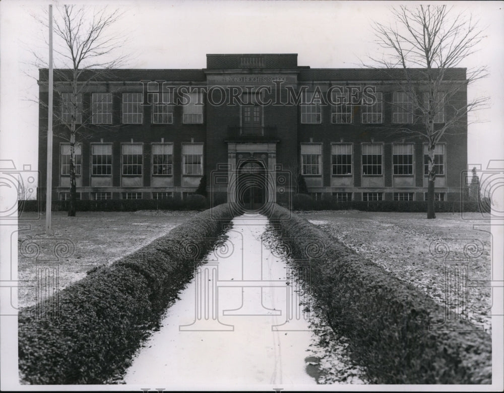 1956 Press Photo Richmond Heights School, Ohio - Historic Images