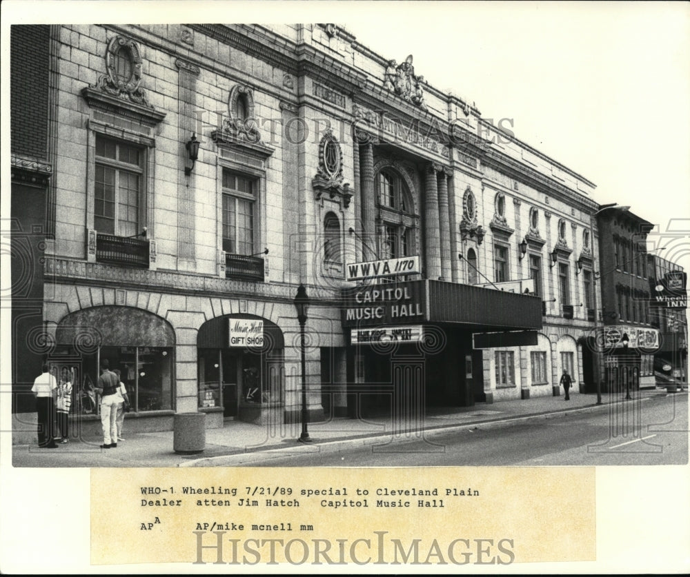 1989 Press Photo Capitol Music hall, Wheeling West Virginia Ohio - Historic Images