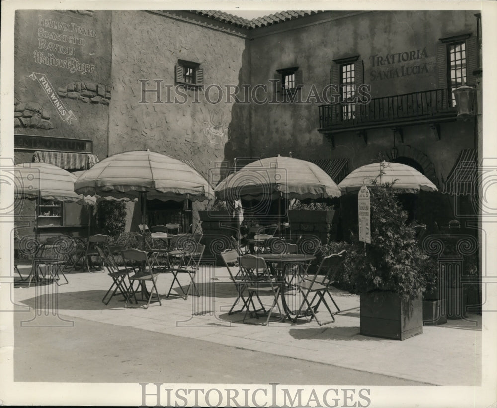 1956 Press Photo Trattoria Santa Lucia - Historic Images