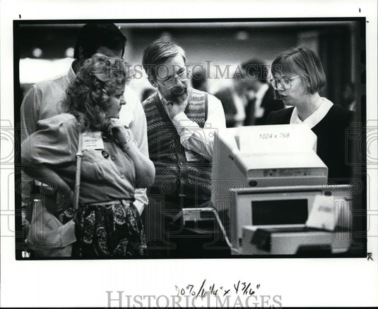 1990 Press Photo Know Show - Graphics Trade Show at Convention Center - Historic Images