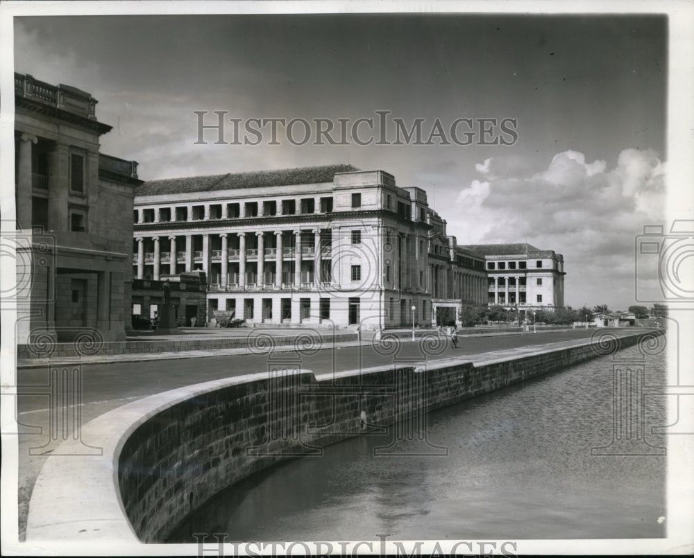 1942, Modern Government Buildings in Ceylon Targeted by Japanese - Historic Images