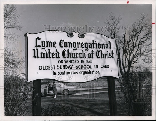 1967 Press Photo, Lyme Congregational Church, Lyme, Ohio. - cvb04979 - Historic Images