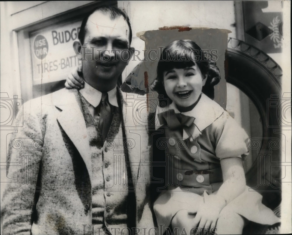 1935, Actress Jane Withers with Father, Walter Withers - cvb05042 - Historic Images