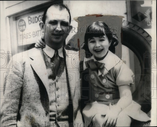 1935, Actress Jane Withers with Father, Walter Withers - cvb05042 - Historic Images