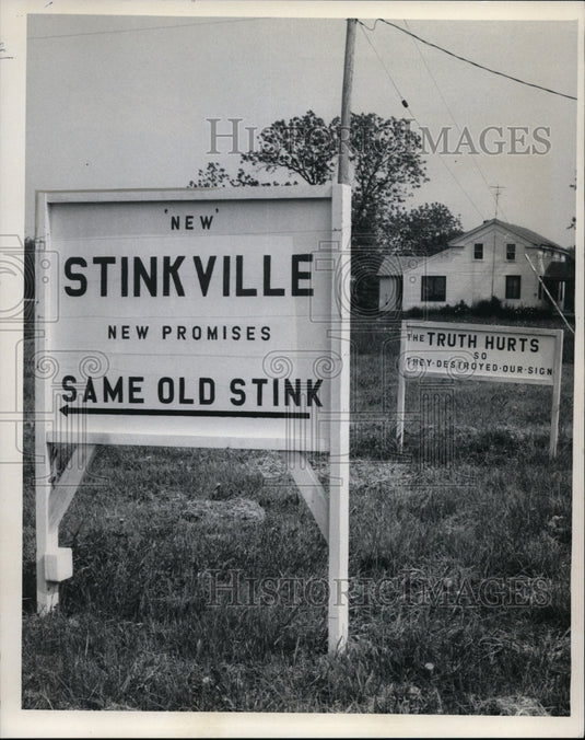 1969 Chicken egg ranch called "Stinkville" district of Bazetta, Ohio-Historic Images