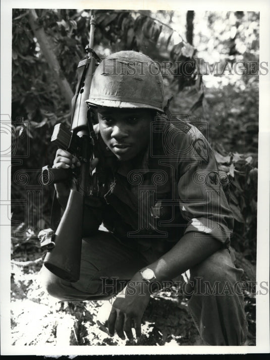 1989 Press Photo Malcolm Jamal - Warner in "Tour of Duty." - cvb05582 - Historic Images