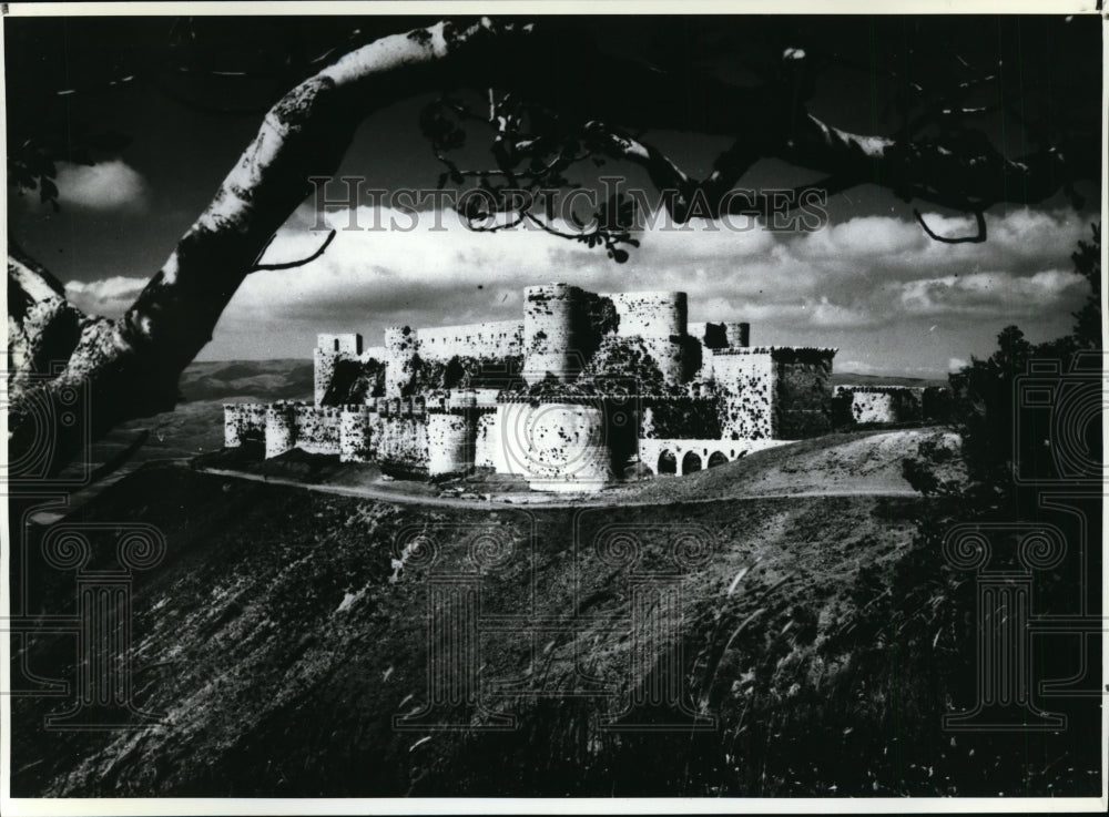 1990 Press Photo The Castle of the Knights, Krak De Chevaliers in Syria. - Historic Images