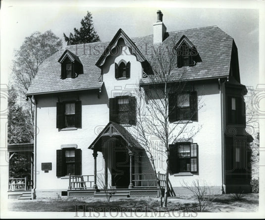 1987 Press Photo Harriet Beecher Stowe's house, Hartford, Conn. - cvb05881 - Historic Images