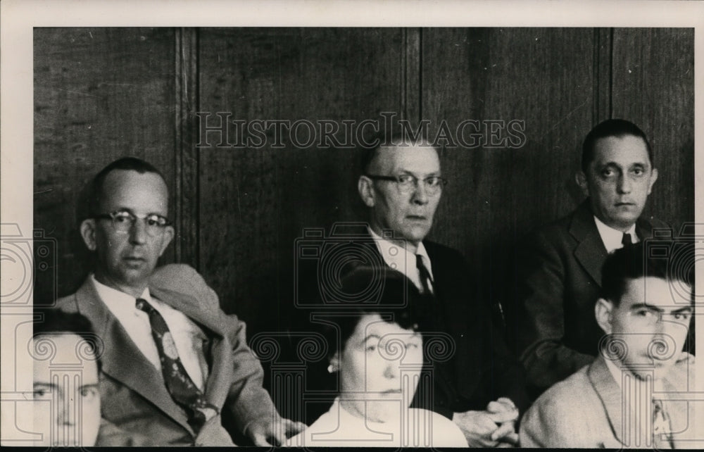 1954 Press Photo Dr. Sam Sheppard murder case, Jurors, Ohio. - cvb06028-Historic Images