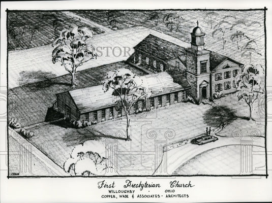 1962 First Presbyterian Church, Willoughby Ohio.-Historic Images