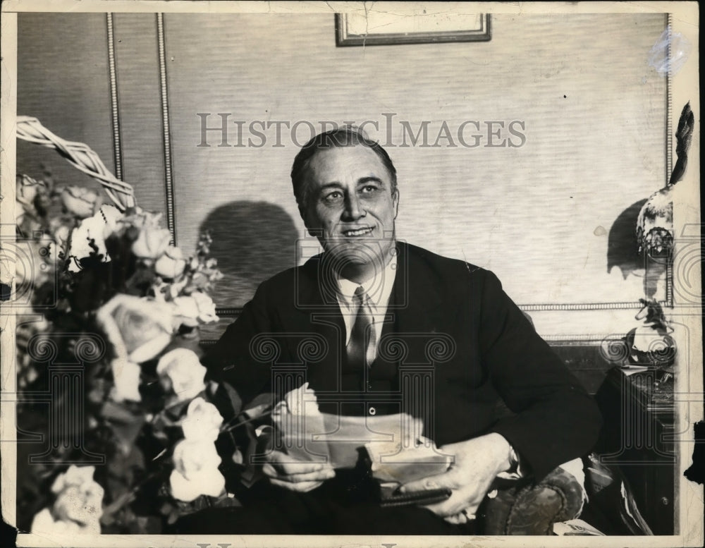 1931 Press Photo Governor Franklin Roosevelt of New York going to Paris France - Historic Images