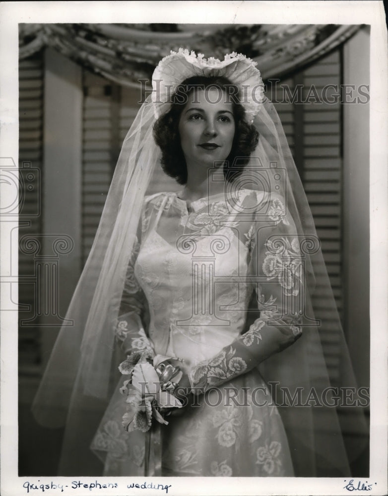 1947, Mrs. Wayne P. Stephens, Former Jeanne Grigsby - cvb06405 - Historic Images