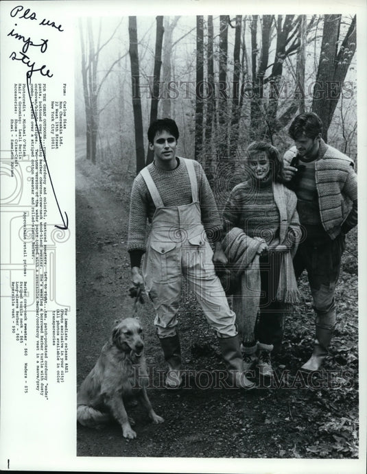 Press Photo Fashion for the great outdoors from Carlos Diaz Ron Chereskin Ltd. - Historic Images
