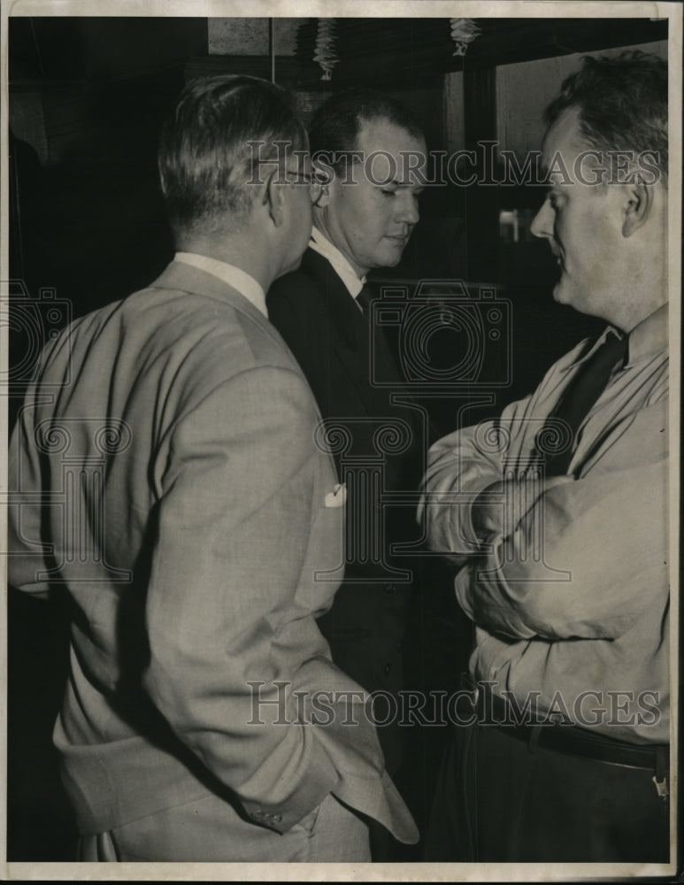 1954, Dr. Steve Sheppard, Dr. Sam Sheppard, and Deputy James Kilroy. - Historic Images