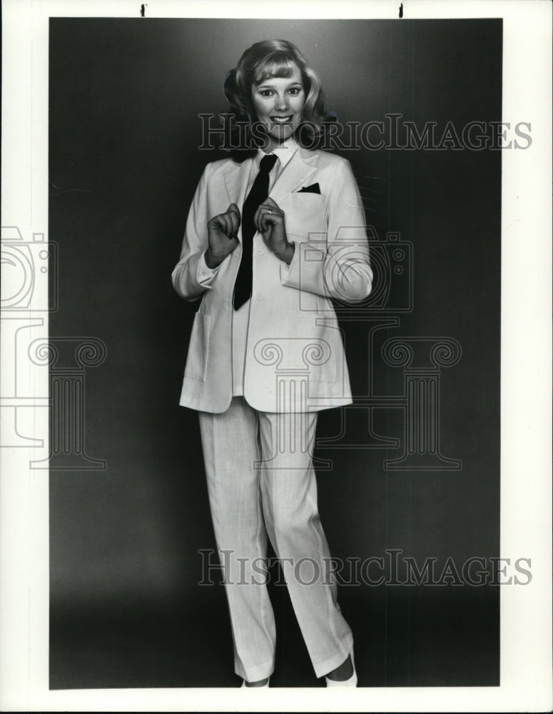 1982, Model Wearing White Maternity Pant Suit - cvb06649 - Historic Images