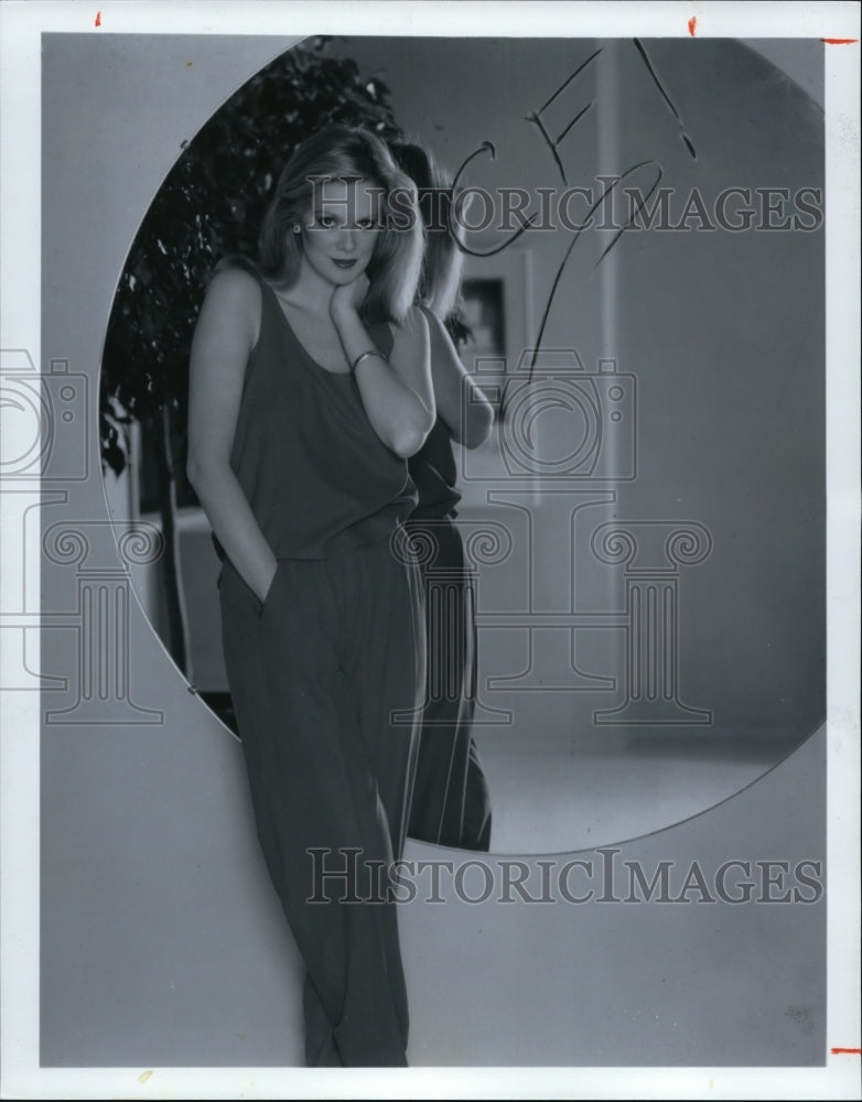 1981, Model Wearing Two Piece Outfit by Charlotte Ford - cvb06676 - Historic Images