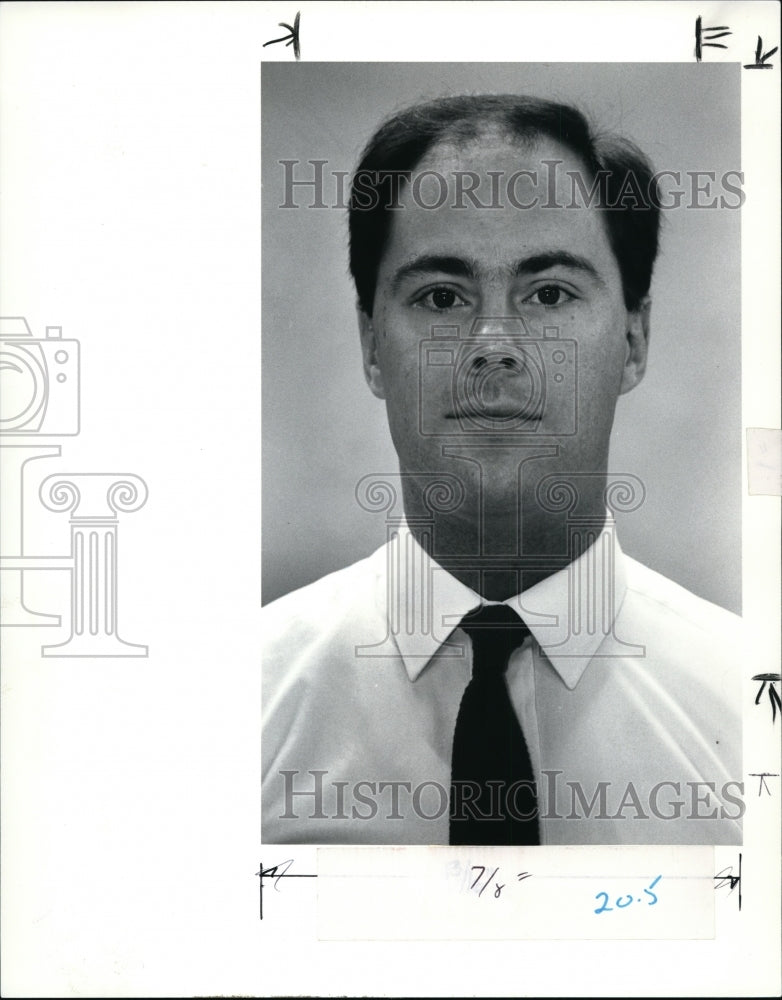 1991 Press Photo Jim Ewinger, Plain Dealer&#39;s Media Bureau staff. - cvb06747 - Historic Images