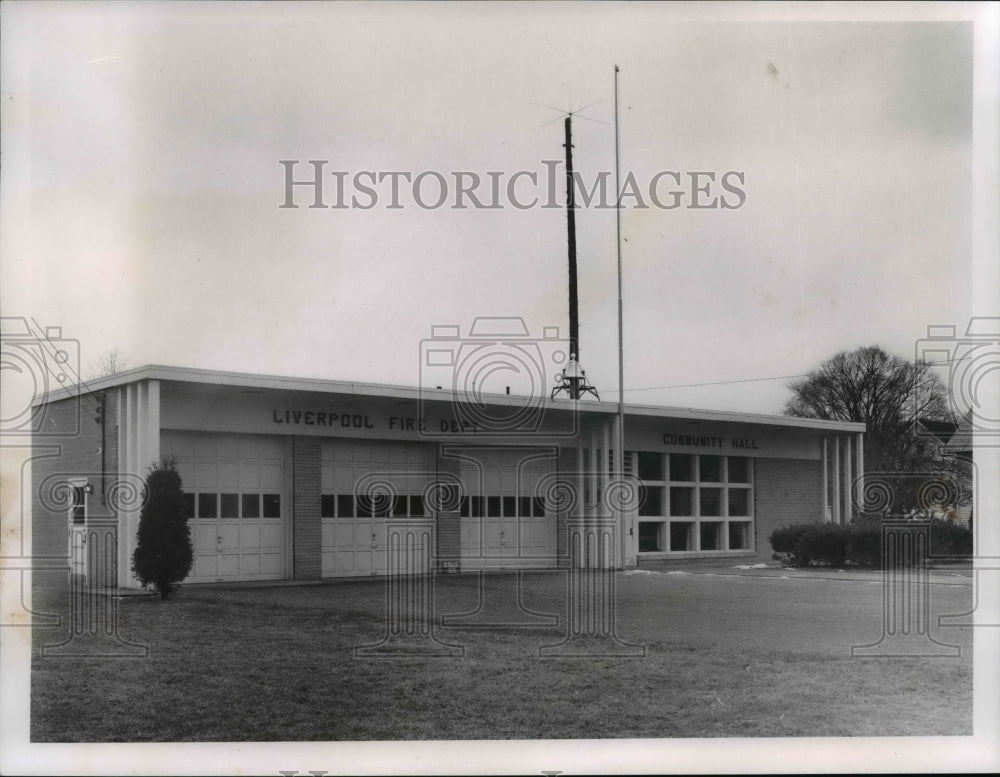 1962 Press Photo The Valley City Fire department and community hall - cvb07228 - Historic Images