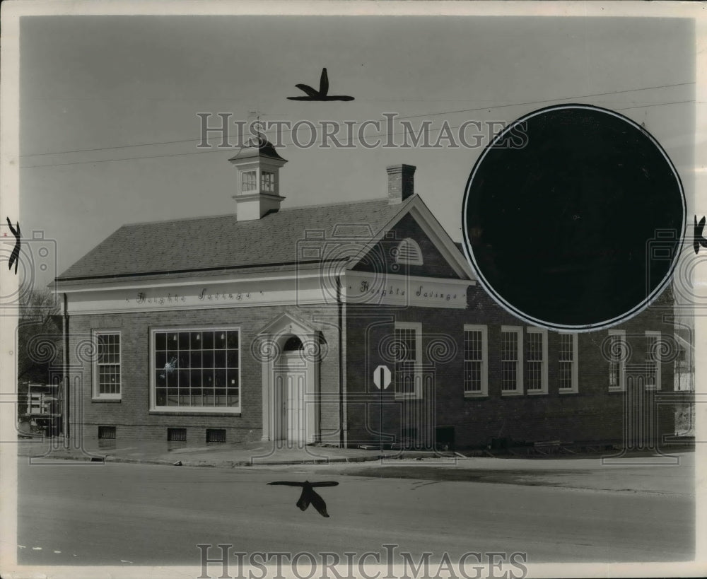 1949 Press Photo Heights Savings &amp; Loan Company, Shaker Heights, Ohio - Historic Images