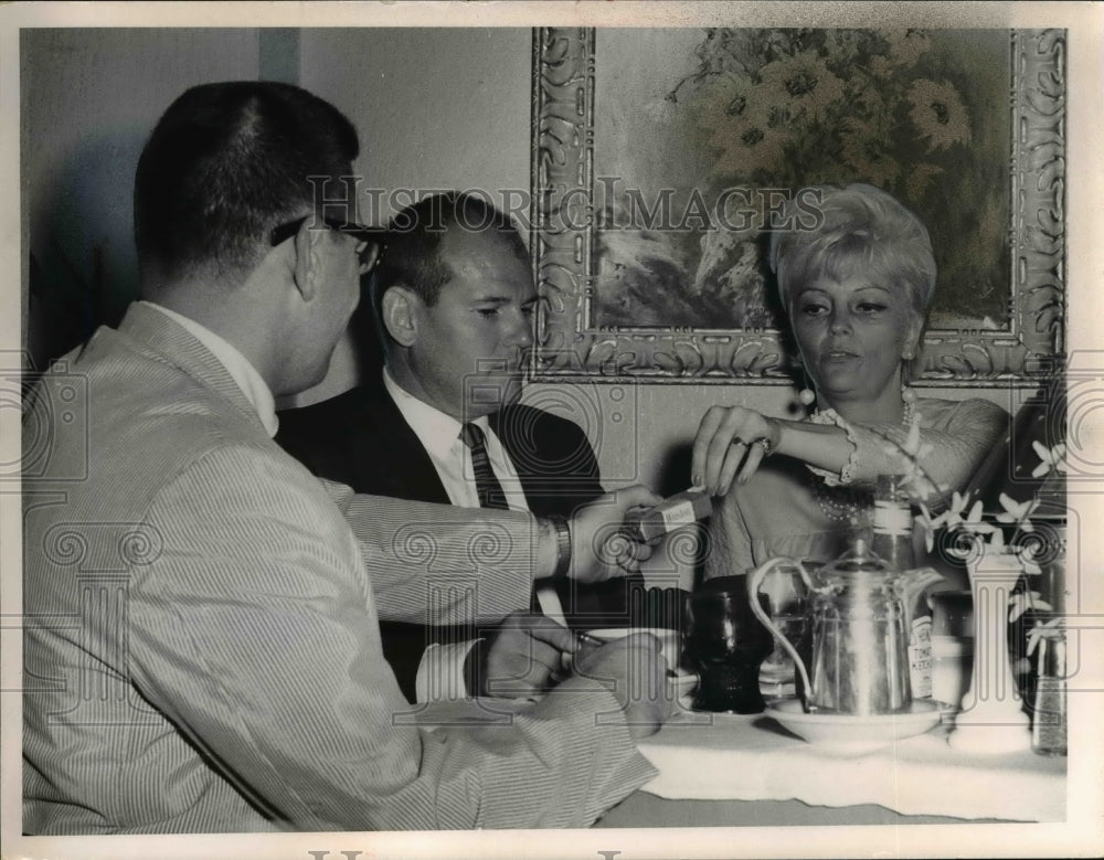 1965, L-R; PD Reporter David Kent, Sam Sheppard and Mrs. Sheppard - Historic Images