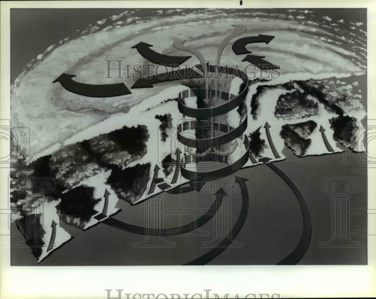 1984 Press Photo Weather Hurricane - cvb07420 - Historic Images