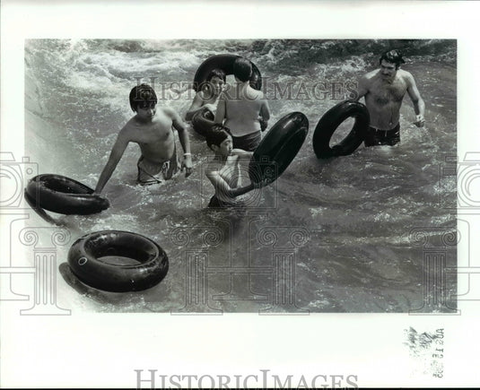 1985 Press Photo Water Slide - cvb07422 - Historic Images