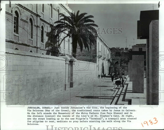 1983 Press Photo Jerusalem's Old City-Israel - cvb07622 - Historic Images
