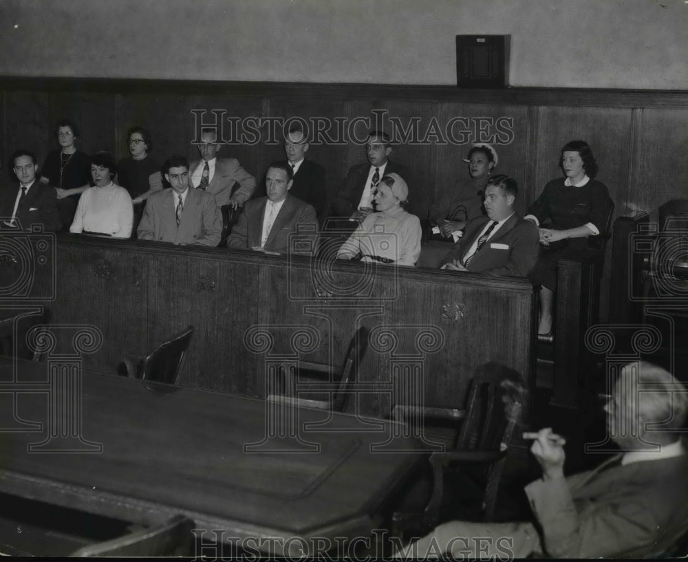 1954 Press Photo Sheppard Jury - cvb07650 - Historic Images