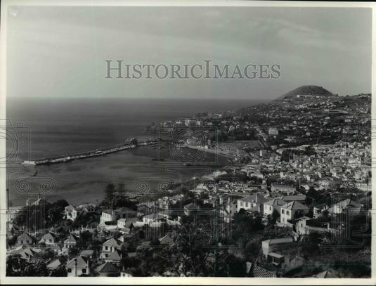 Press Photo Funchal, Madeira's capitol and port city - cvb07935 - Historic Images