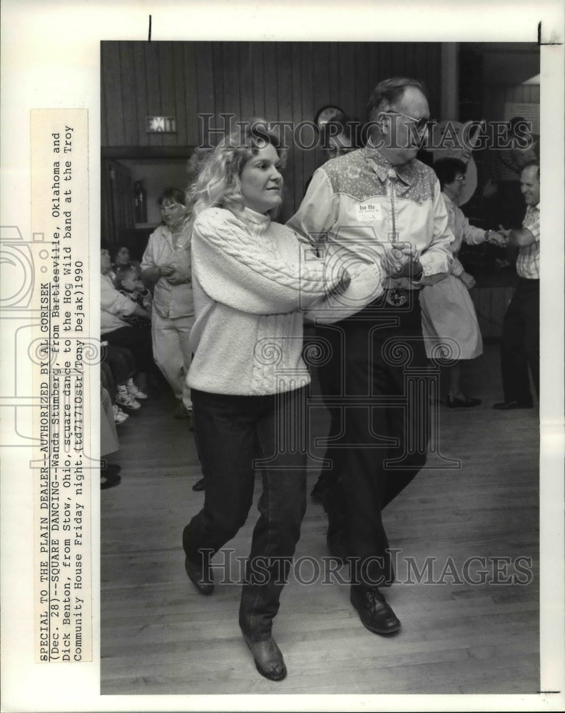 1991 Press Photo Square Dancing - cvb08080 - Historic Images