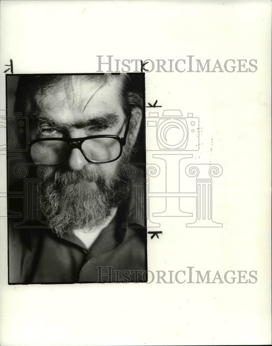 1983 Press Photo Bob Stock-retired employee - cvb08216 - Historic Images