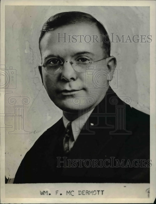 1935 Press Photo William F. McDermott - cvb08295 - Historic Images
