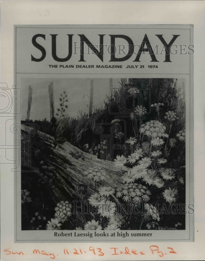 1974, Cover of the Sunday Plain Dealer magazine - cvb08435 - Historic Images