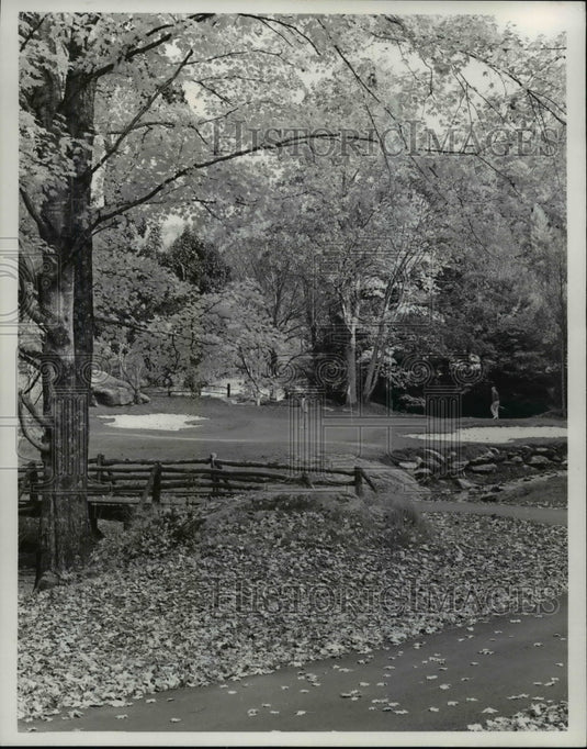 1981 Press Photo Hound Ears Golf Club, Boone-Blowing Rock. Autumn weather. - Historic Images